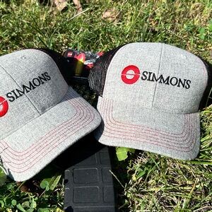Paired of Simms Gray and Red Caps